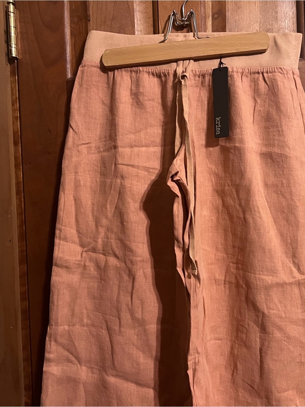 Krisa Wide Leg Linen Pant